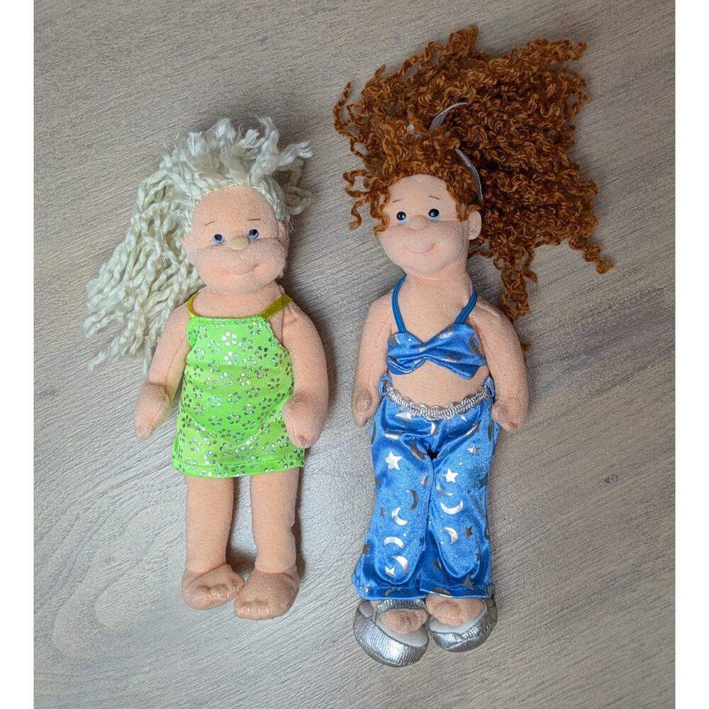 Ty Teenie Beenie Boppers Lot of 2 Glitzy Gabby Playful Peggy 8" Poseable - Picture 7 of 8